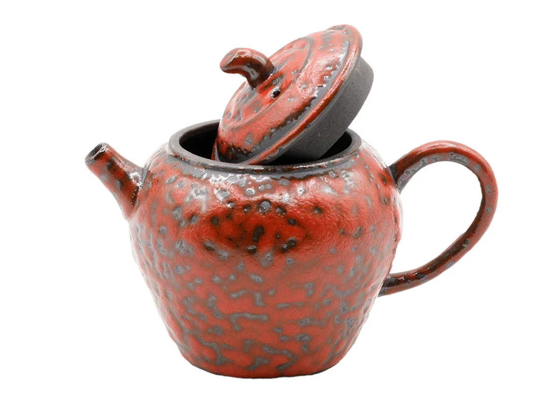 Кораллово-красный Керамический чайник № 93465, 170 мл
