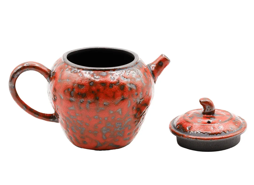 Кораллово-красный Керамический чайник № 93465, 170 мл