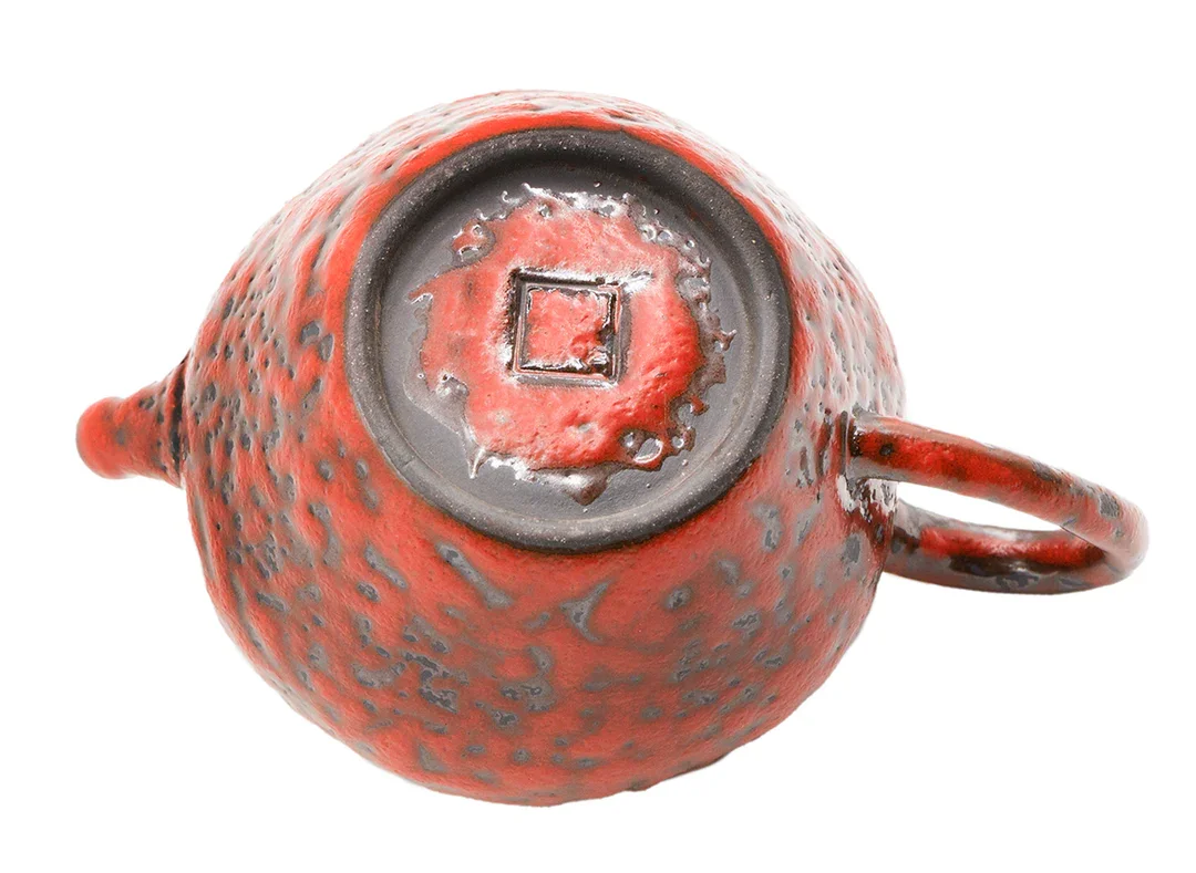 Кораллово-красный Керамический чайник № 93465, 170 мл