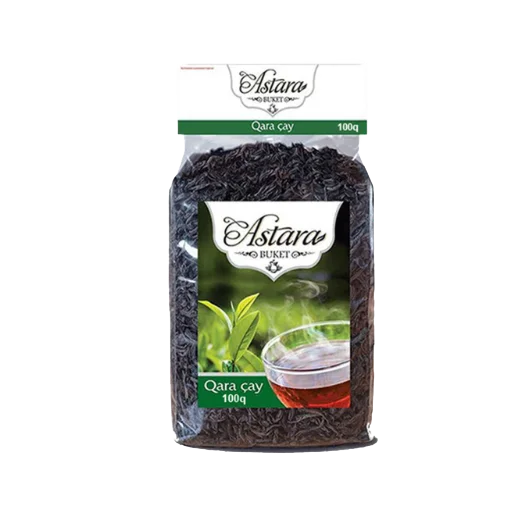 AZERCAY ASTARA BUKET Чай чёрный крупнолистовой 100 г в прозрачной упаковке