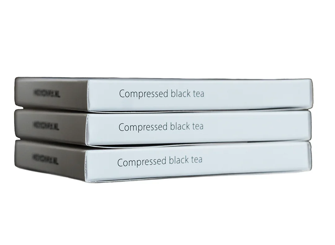 Melnās tējas kūka Simple Black, gruzīnu tēja, presēta tējas kūka, 80g