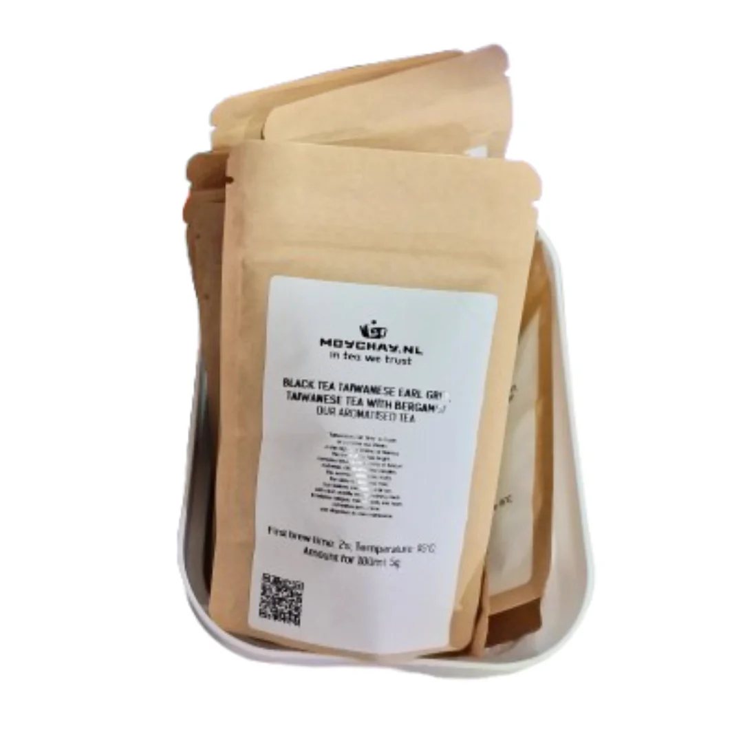 Тайваньский чёрный чай Эрл Грей, тайваньский чай с бергамотом, 7 г.