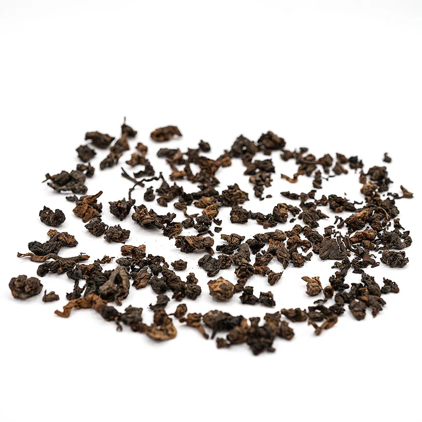 Tumšā vulunas tēja Dark Nectar Oolong (Shu Cha Liubao Tie Guanyin Jinxuan) 7g