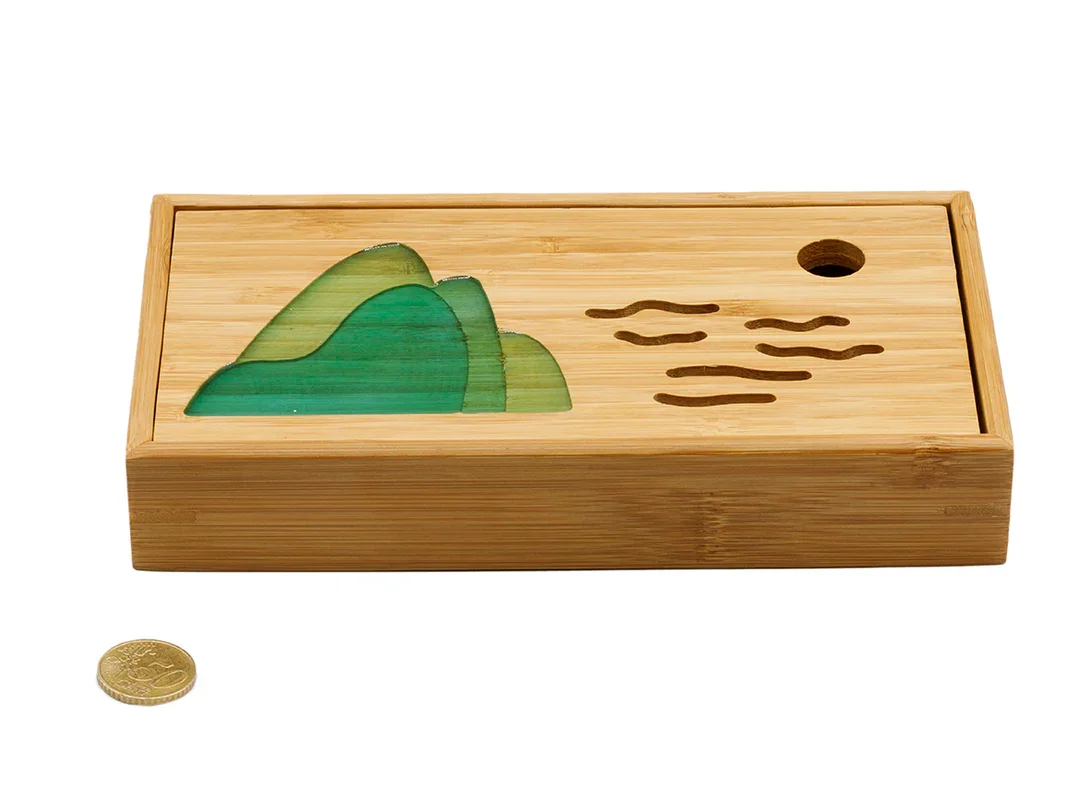 Маленький чайный столик для чайной церемонии Гунфу, поднос для чая, чабань, бамбук N93449, 105 мл