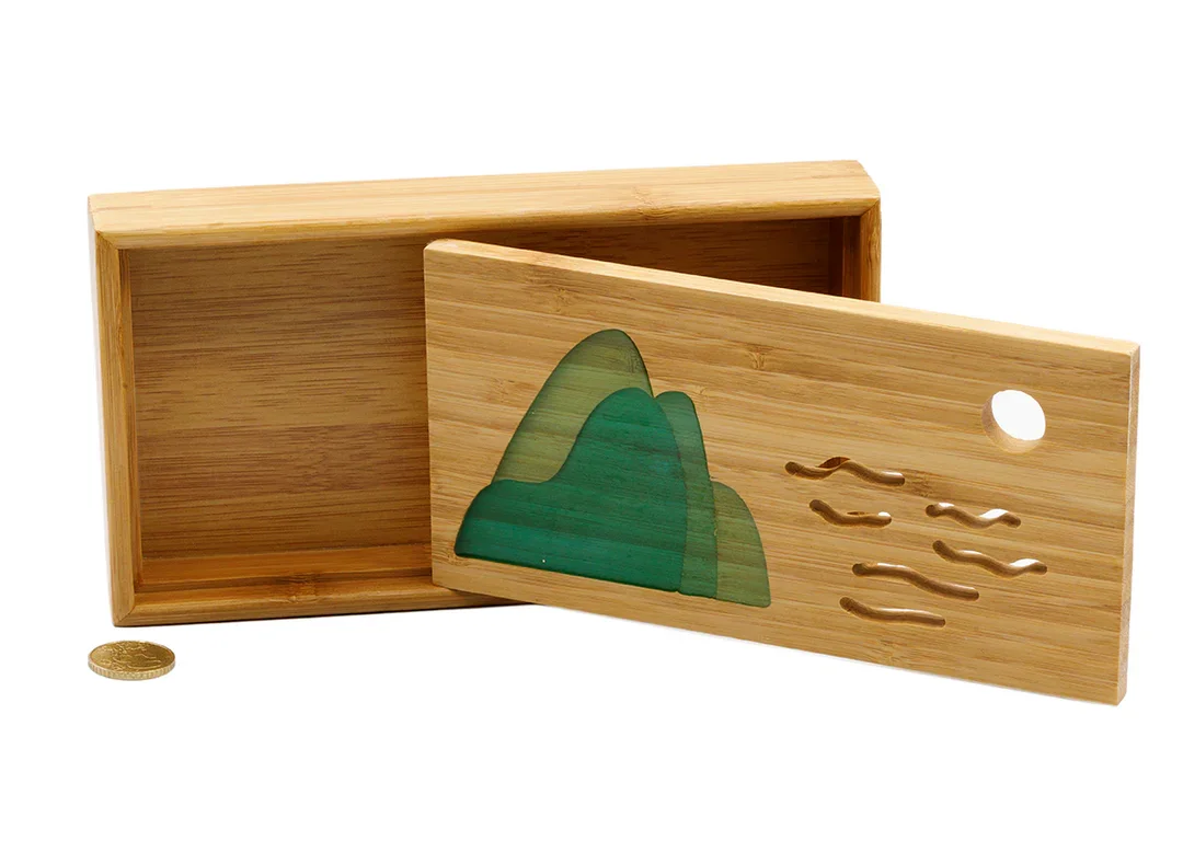 Mazs tējas galdiņš Gongfu tējas ceremonijai, tējas paplāte, čabaņa, bambuss N93449, 105 ml