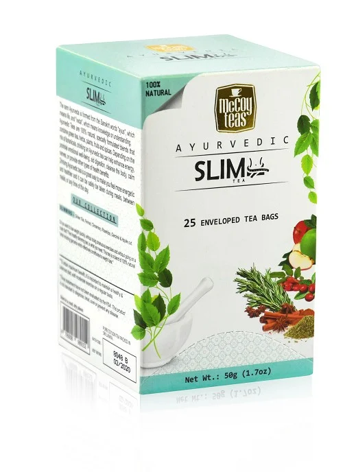 MCCOY TEAS SLIM Аюрведический Зеленый чай для похудания 2гx25шт