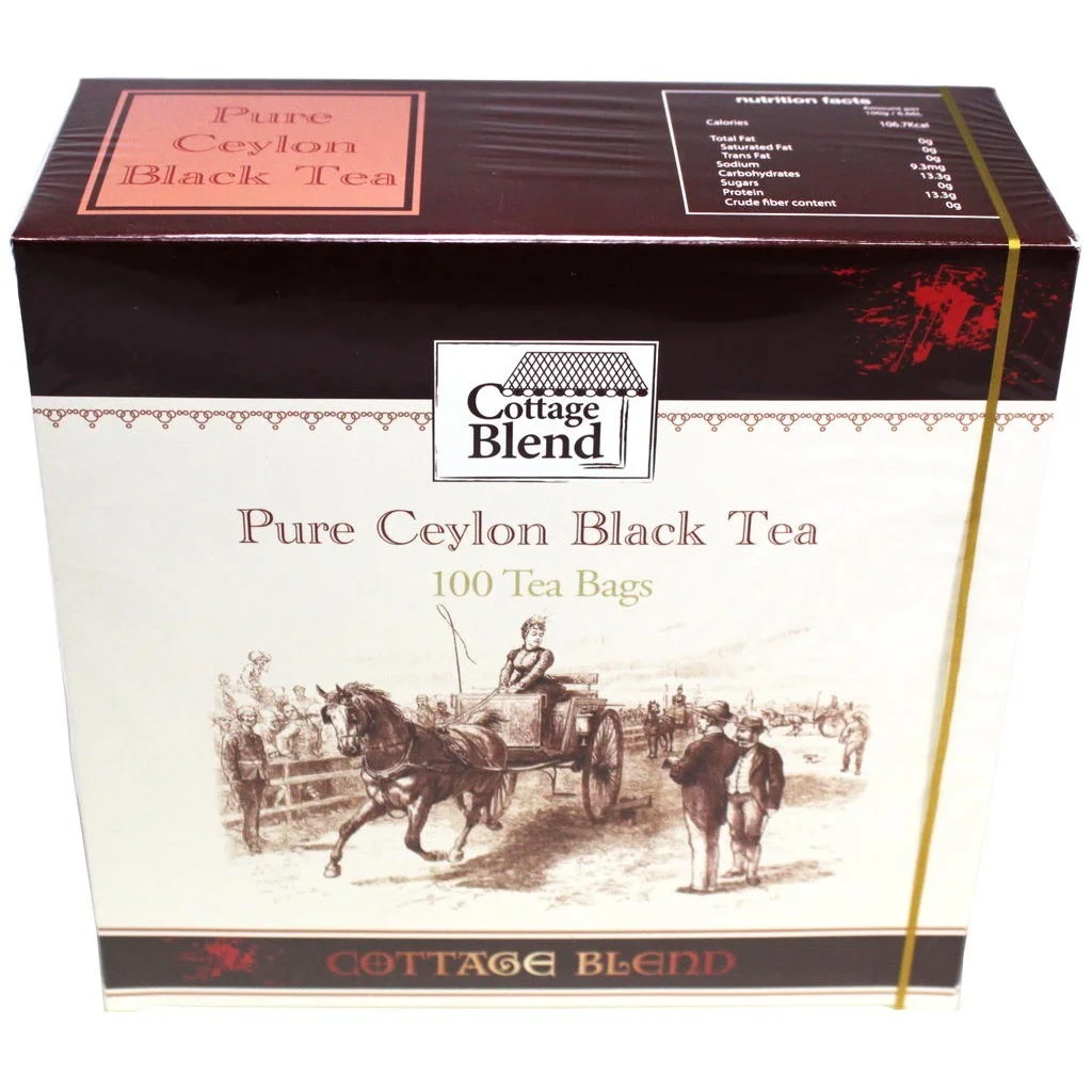 Vintage Teas Cottage Blend Цейлонский черный чай 100 пакетиков, 150г