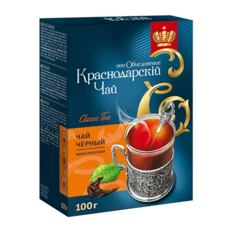 Краснодар Классический Чай черный крупнолистовой 100г